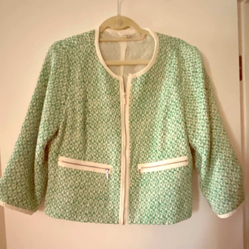 CAbi Clover Tweed jacket size 12